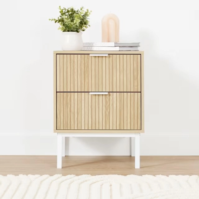 Isla 2 Drawer Bedside Table