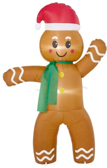 LED Inflatable Gingerbread Man