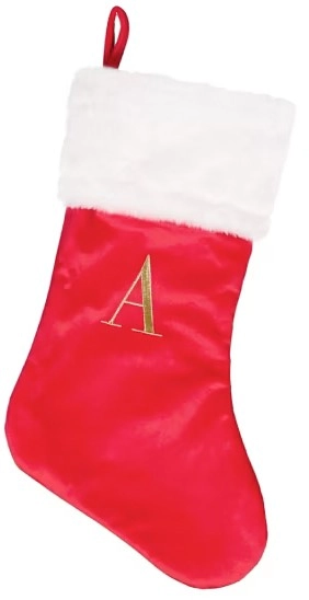 Letter A Stocking