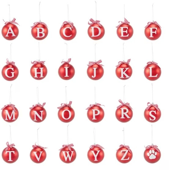 Letter Bauble - Assorted