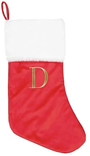 Letter D Stocking