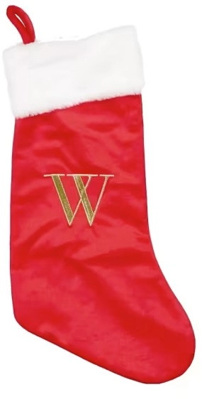 Letter W Stocking