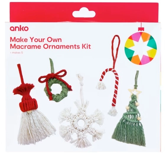 Make your Own Macrame Ornaments Kit