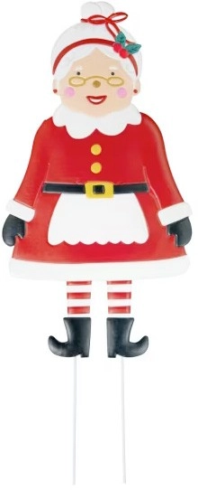 Mrs. Claus Large Outdoor Stake