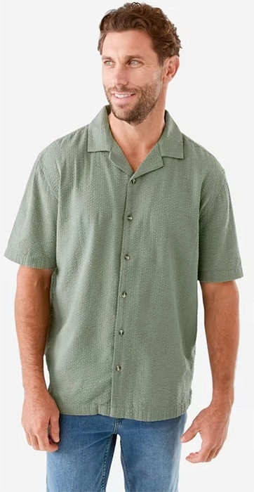 NEW Short Sleeve Seersucker Shirt