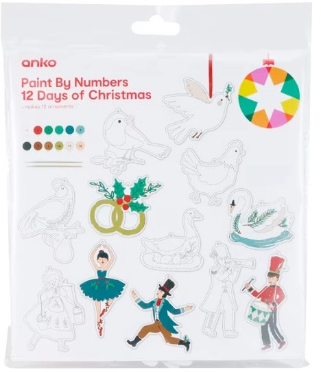 Paint by Numbers Kit - 12 Days of Christmas