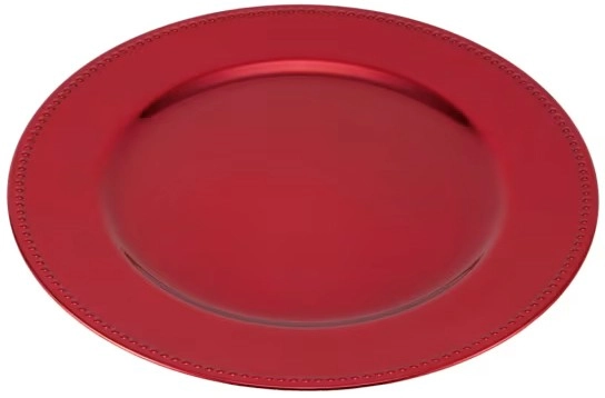 Red Charger Plate