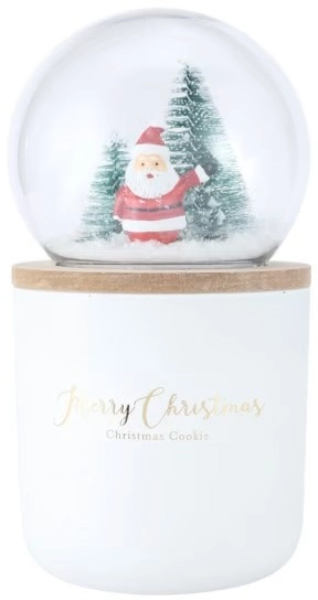 Santa Globe Candle