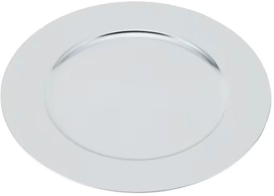 Silver Look Charger Plate