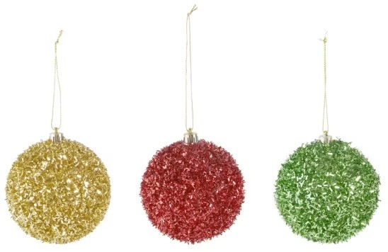 Tinsel Bauble - Assorted