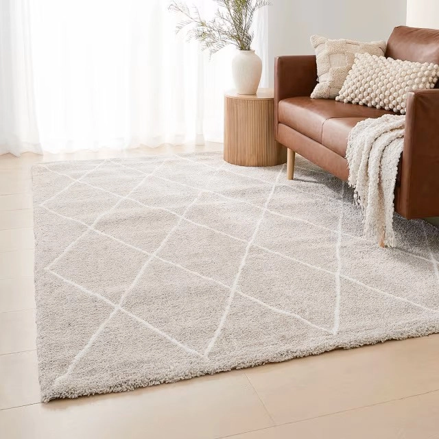 Trellis Rug - Natural, Large - 235cm x 160cm