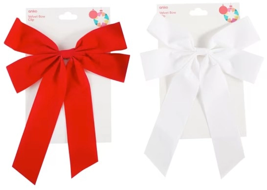 Velvet Bow Clip - Assorted