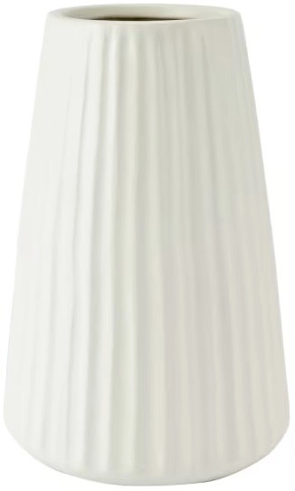 White Linear Vase