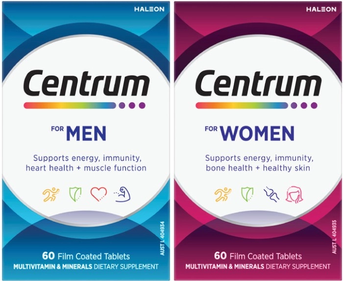 Centrum for Men or Women 60 Tablets