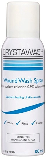 Crystawash Wound Wash Spray 100mL