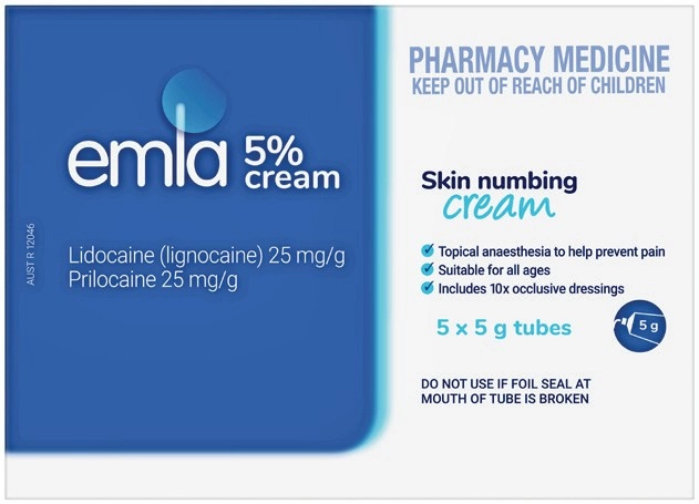 Emla 5% Cream 5 x 5g Tubes