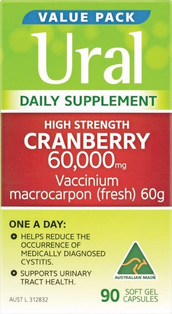 Ural Daily Supplement Cranberry 90 Capsules