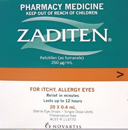 Zaditen Sterile Eye Drops 20 x 0.4mL