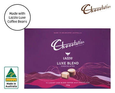 Chocolatier Lazzio Luxe Coffee Milk Chocolate Gift Box 110g