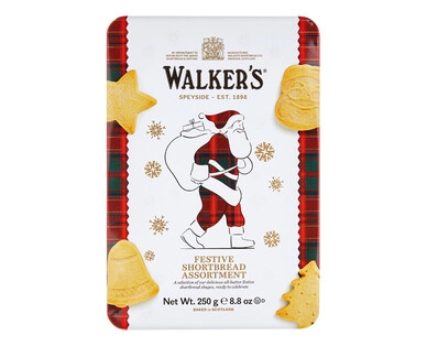 Walker’s Festive Shortbread Assortment Tin 250g