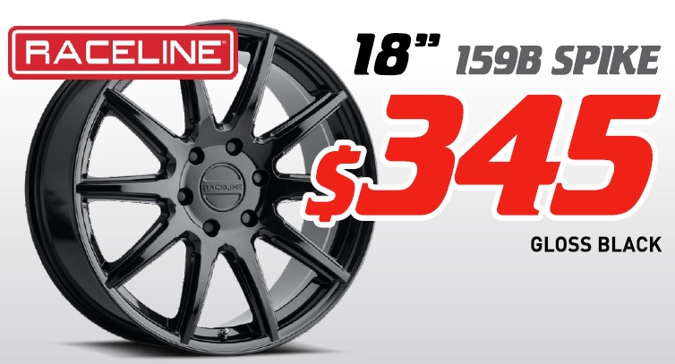 18" Wheel - Raceline 159B Spike