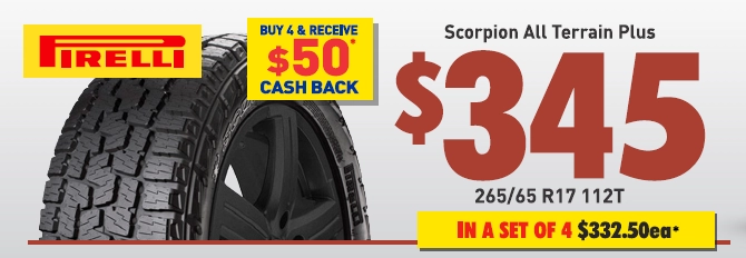 Tyre - Pirelli Scorpion All Terrain Plus