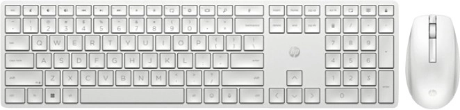 HP 650 Wireless Keyboard & Mouse Combo White†