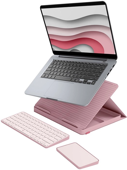 NEW Logitech Casa Pop Up Desk - Bohemian Blush