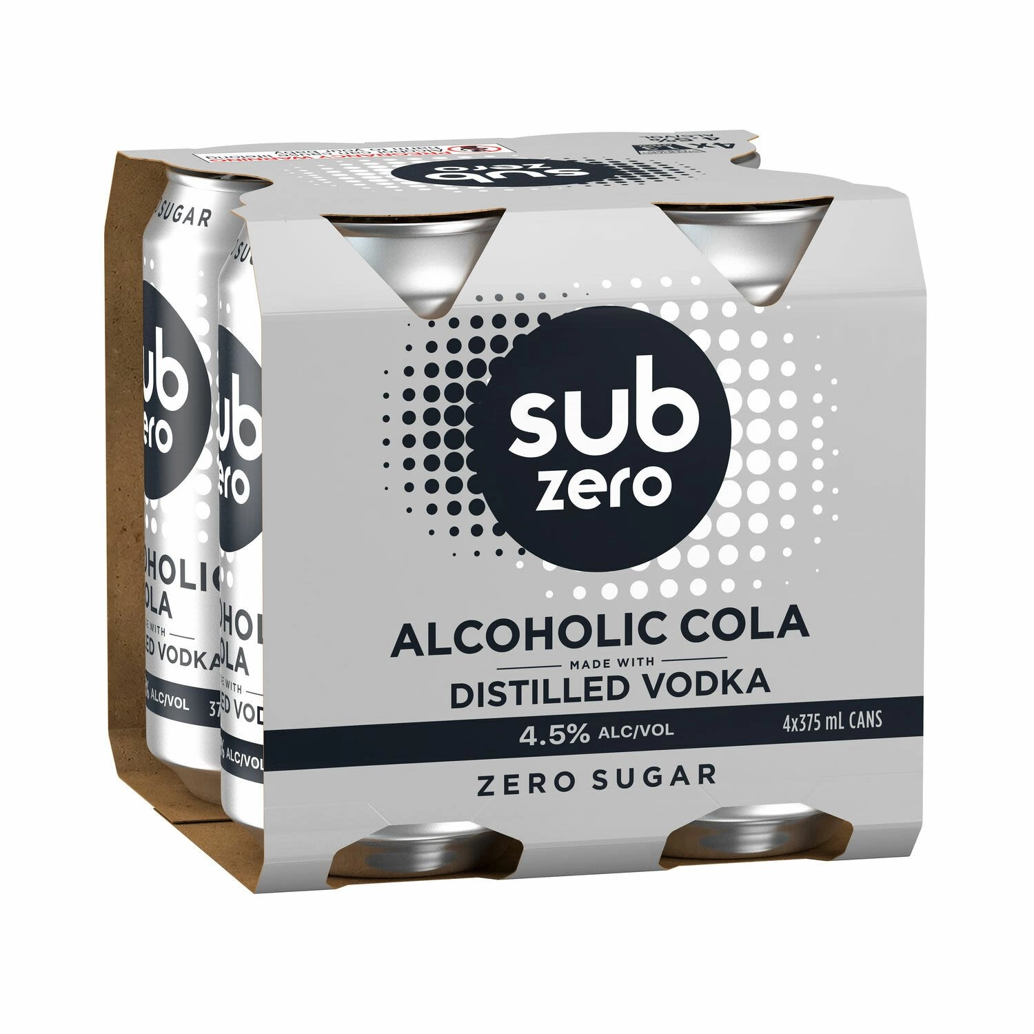 Sub Zero Vodka & Cola 4.5% Premix Cans 375mL