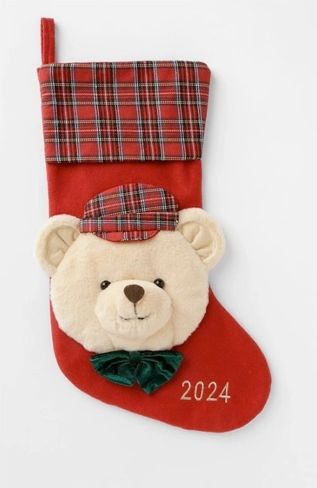 Heirloom Chester 2024 Charity Bear Felt Stocking