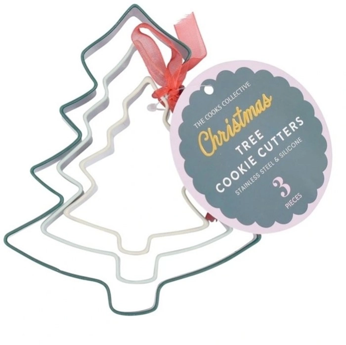 The Cooks Collective Christmas Tree Cookie Cutter Set of 3