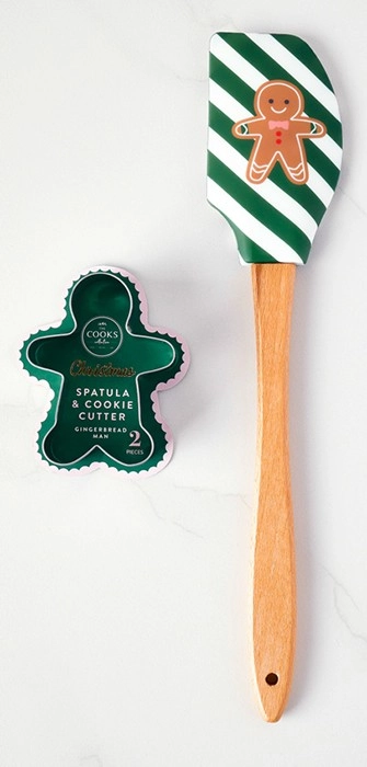 The Cooks Collective Spatula and Cookie Cutter Set of 2