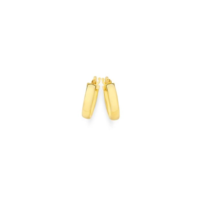 9ct Gold 10mm Hoop Earrings