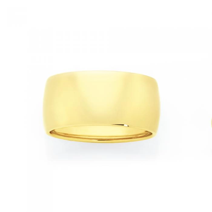 9ct Gold 10mm Wide Ring