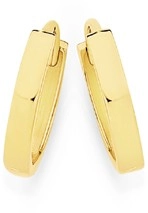 9ct Gold 11mm Polished Huggie Earrings