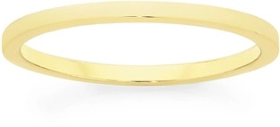 9ct Gold 1.5mm Hollow Stacker Ring