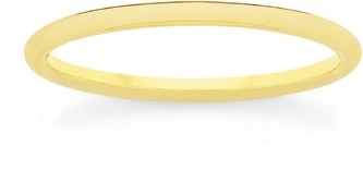 9ct Gold 1.5mm Plain Stacker Ring