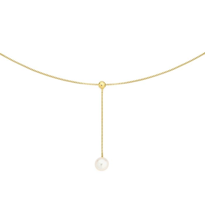 9ct Gold 45cm Cultured Freshwater Pearl Necklace