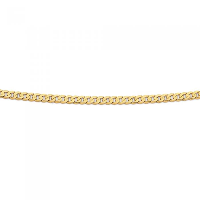 9ct Gold 50cm Solid Curb Chain