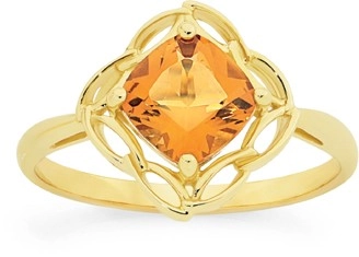 9ct Gold Citrine Ring