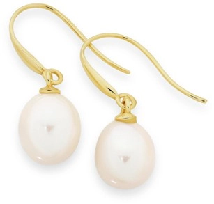 9ct Gold Cultured Freshwater Pearl Earrings