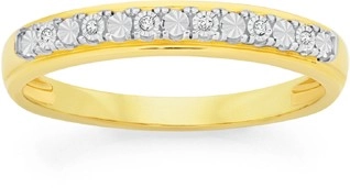 9ct Gold Diamond Anniversary Band