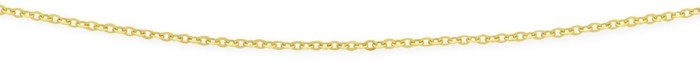 9ct Gold Italian Made 45cm Cable Chain