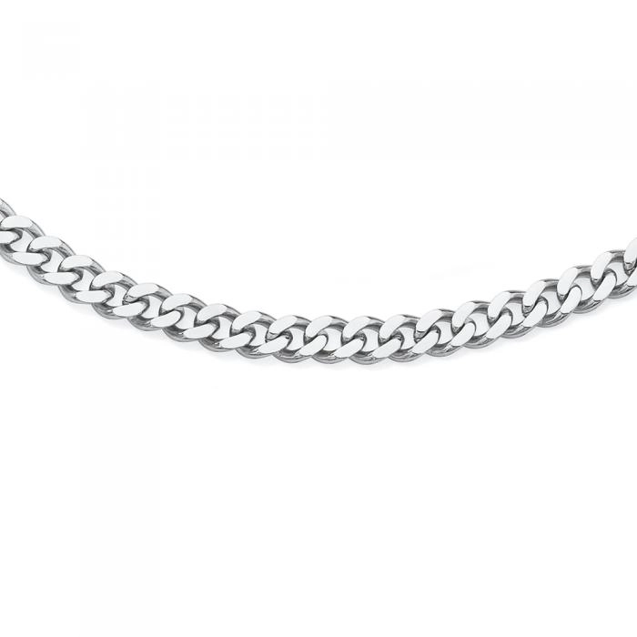 Stainless Steel 50cm Curb Men's Chain