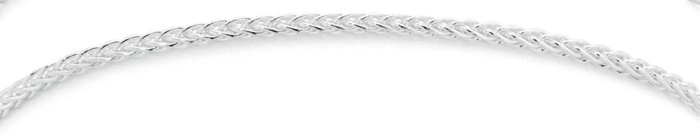 Sterling Silver 19cm Wheat Link Bracelet