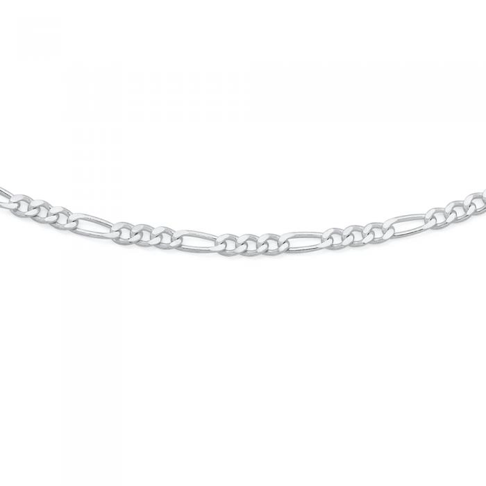 Sterling Silver 50cm 3+1 Figaro Chain