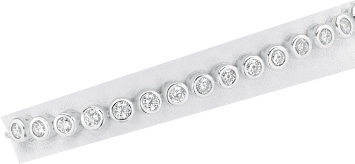 Sterling Silver Cubic Zirconia Friendship Bracelet