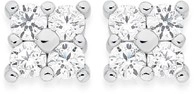 Sterling Silver Cubic Zirconia Square Studs