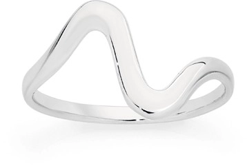 Sterling Silver Fine Squiggle Ring