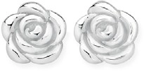 Sterling Silver Rose Stud Earrings